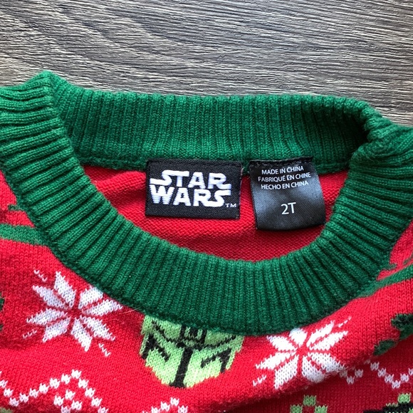 Baby Yoda Christmas Sweater 2T - Picture 2 of 4